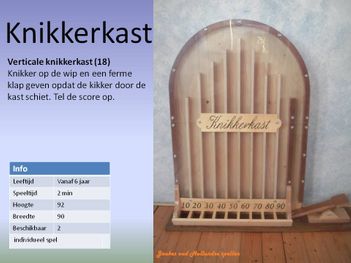 Oud Hollandse spellen - Knikkerkast